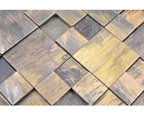 Vierkante mozaïektegels van metaal
