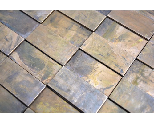 Rechthoekige mozaïektegels van metaal