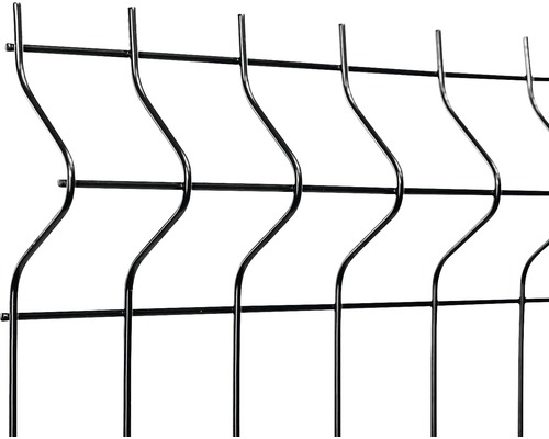 Detailweergave van een metalen hek