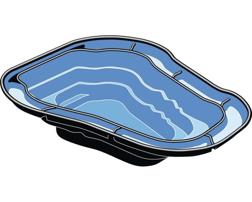 Zwemvijverbak van kunststof