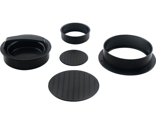 Burgerspers set, bestaande uit bovenstuk met handgreep, vormringen en inzetstukken