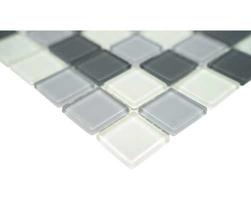 Mozaïektegels met vierkante glasstenen