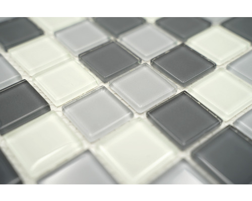 Glasmozaïektegel met vierkante elementen