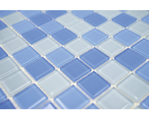 Glazen mozaïektegel met vierkante elementen