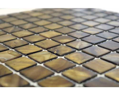 Mozaïektegels van glas, vierkant gelegd