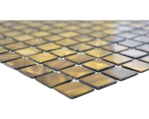 Glazen mozaïektegels, vierkant gerangschikt