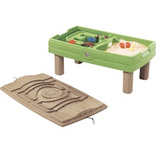 Zand- en watertafel voor kinderen met afdekking