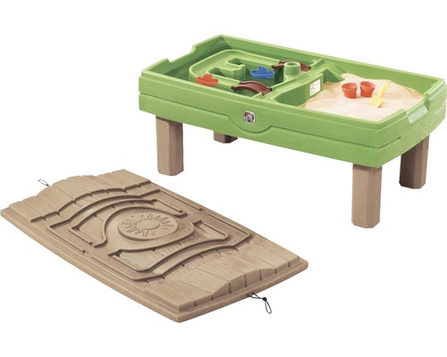Zand- en watertafel voor kinderen met afdekking