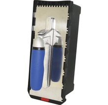 Tegelwas set met blauw handvat