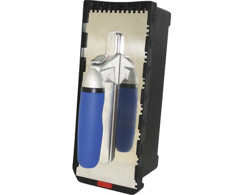 Tegelwas set met blauw handvat