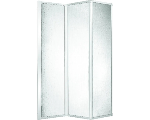 Driedelige douchewand van glas