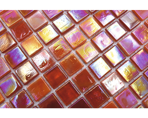 Glasmozaïektegels, vierkant gerangschikt