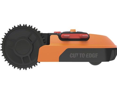 Zijaanzicht robotmaaier