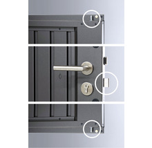 BIOHORT Berging HighLine H5 dubbele deur, 257x297 cm, donkergrijs-thumb-3