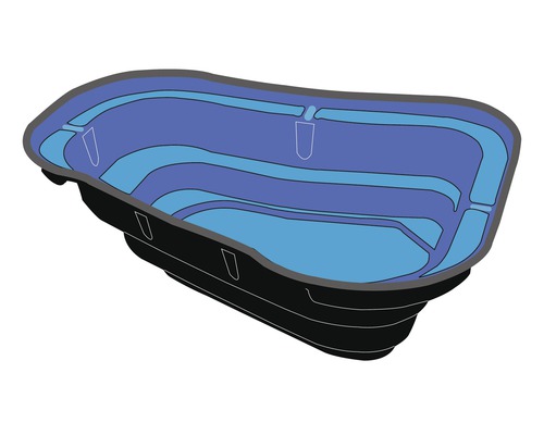 Voorgevormde vijver van kunststof