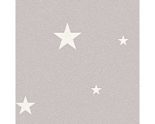 A.S. CRÉATION Vliesbehang 32440-2 sterren glow in the dark grijs Behang met sterrenpatroon