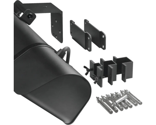 Bevestigingsset voor zonnescherm, inclusief beugels en schroeven