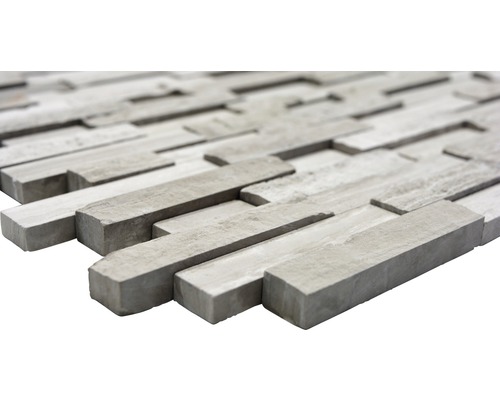 Mozaïektegel van steen in houtlook