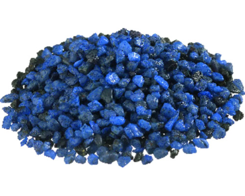 Blauwe lavastenen ter decoratie