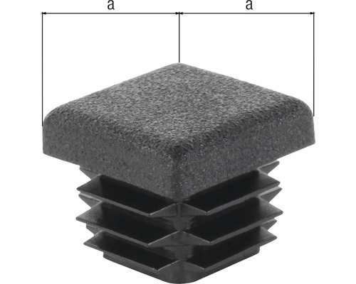 Vierkante beschermkap van kunststof voor buizen