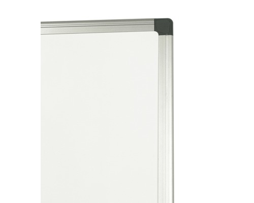 Detail van een whiteboardhoek met frame