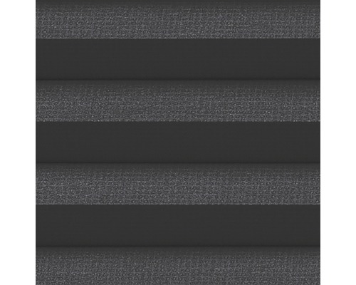 Close-up van een antraciet plisségordijn