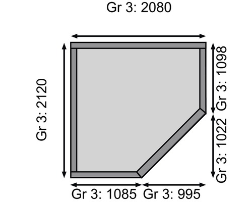 Plattegrond met afmetingen
