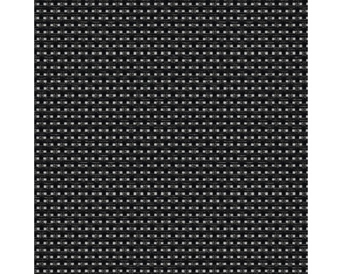 Close-up van een zwarte textielstof met kleine openingen