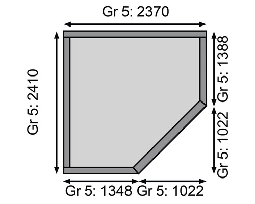 Plattegrond met afmetingen