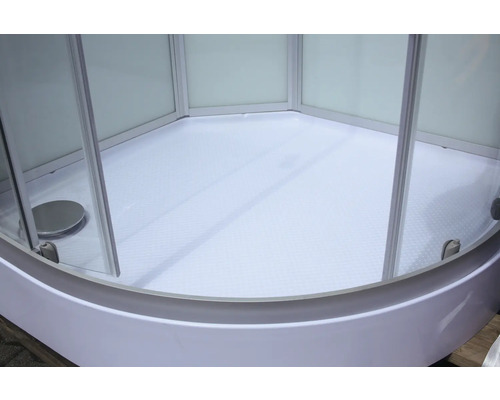 Douche met douchebak en hoekinstap