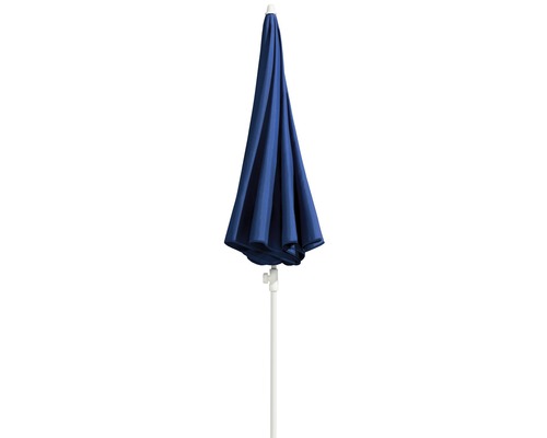 Gesloten parasol met wit frame
