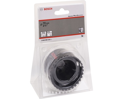 Bosch gatenzaag in verpakking, diameter 70 mm, geschikt voor hard keramiek