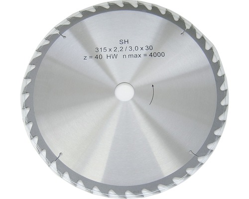Cirkelzaagblad 315 x 2,2/3,0 x 30 met 40 tanden