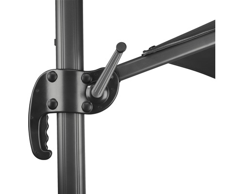 Detailopname van het slinger mechanisme van een parasol