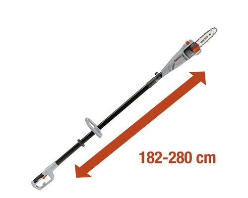 Heggensnoeier met een lengte van 182 tot 280 cm