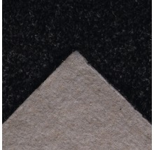 Zwart tapijt met textielrug