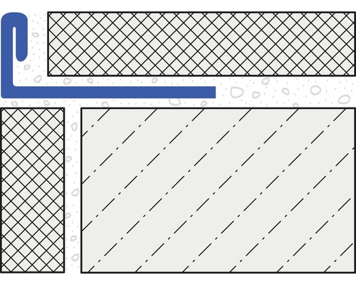 Illustratie van een gebouwafdichting met afdichtingsprofiel