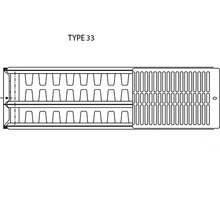 THERMRAD Vlakke paneelradiator S8 type 33 20x160 cm HxB-thumb-1