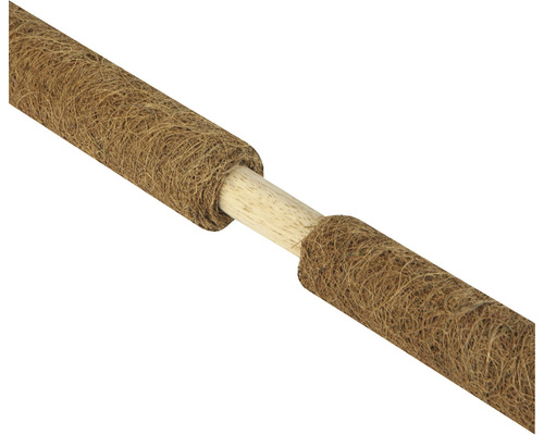 Plantensteun van kokosvezel met houten stok