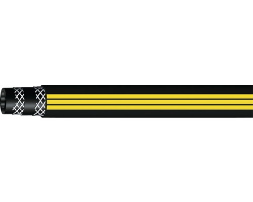 Waterslang industrieel rubber 3/4" 18 m Slang met drie gele strepen