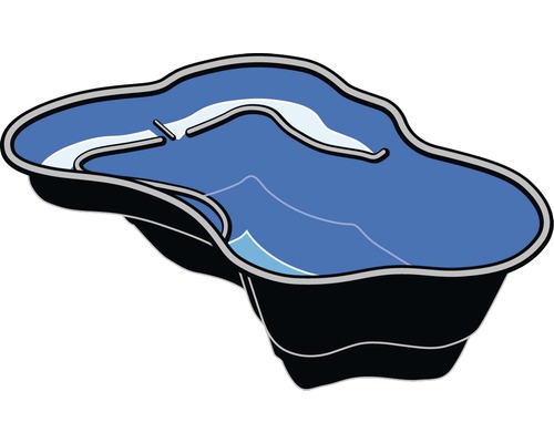 Voorgevormde tuinvijver van kunststof