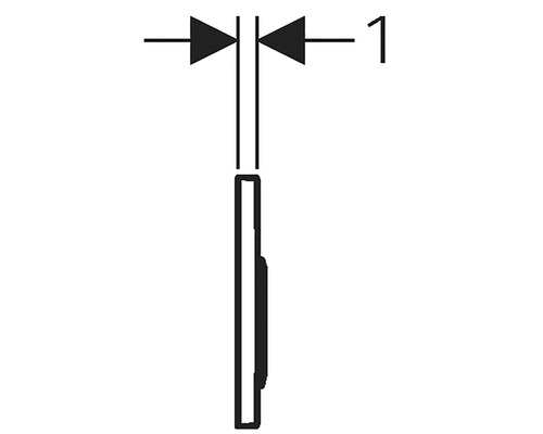 Detailtekening van een bouwelement met maatvoering