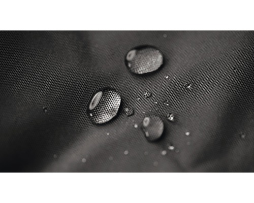 Close-up van waterdruppels op waterafstotende stof