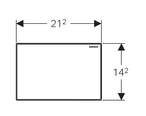 Geberit afdekplaat met maatvoering