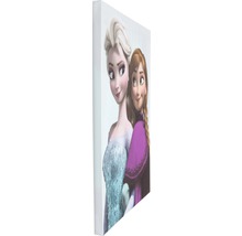 Canvasprint met de Frozen figuren Elsa en Anna