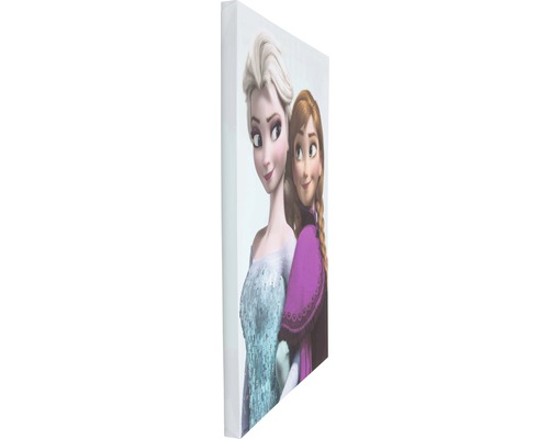 Canvasprint met de Frozen figuren Elsa en Anna