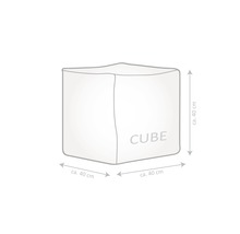 SITTING POINT Poef Cube Scuba oranje 40x40x40 cm-thumb-6