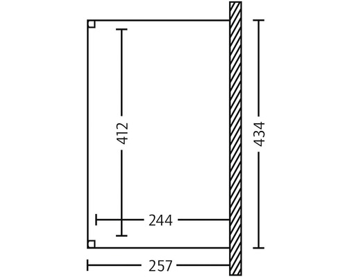 Technische tekening met maatvoering