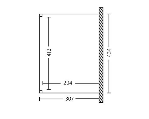 Technische tekening met maataanduidingen