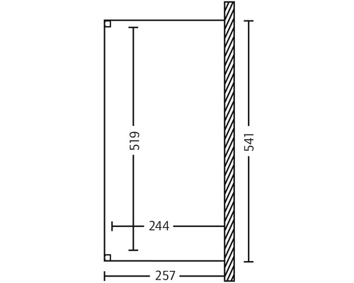 Technische tekening met maatvoering